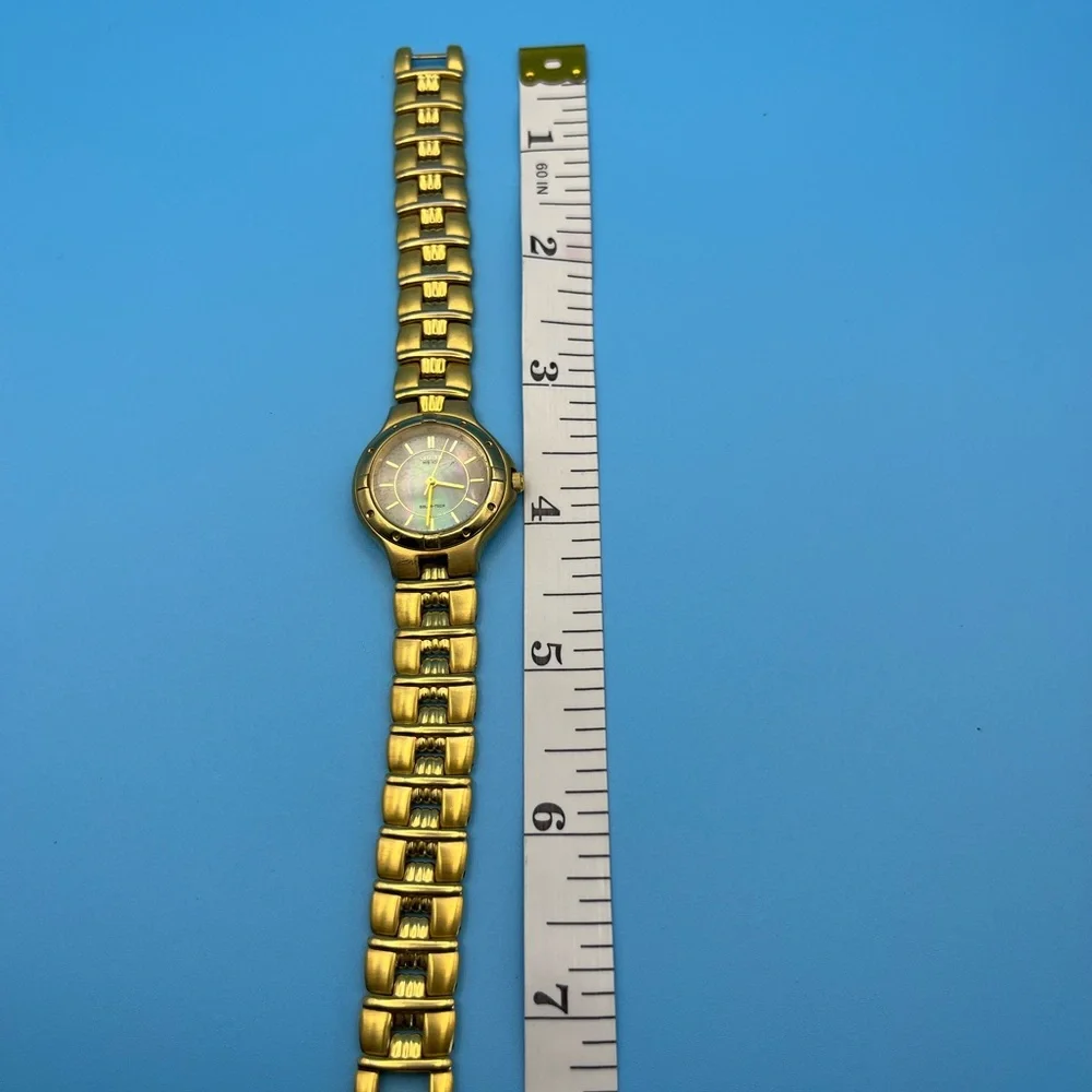 78 Citizen Gold Eco-Drive Solar-Tech Gold-toned Mother of Pearl Face Timepiece